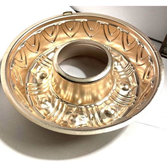 Other - Vintage Copper Aluminum Jello Mold Bundt Cake Pan Wall Hanging 8.5" Diameter